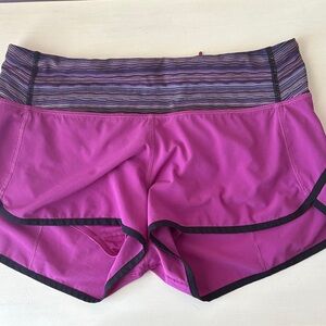 Lululemon Athletica Magenta Athletic Shorts